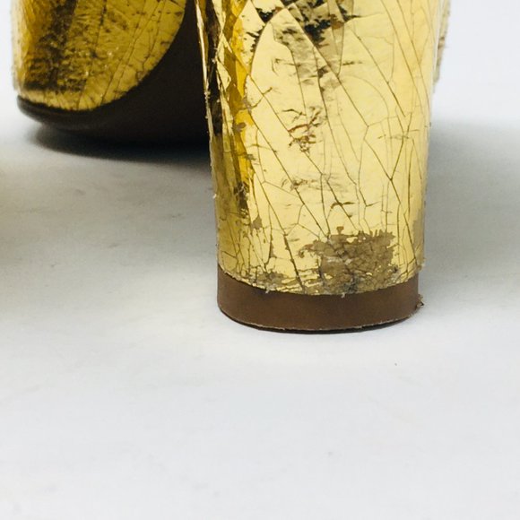 J crew Gold Mary Janes - Picture 6 of 8